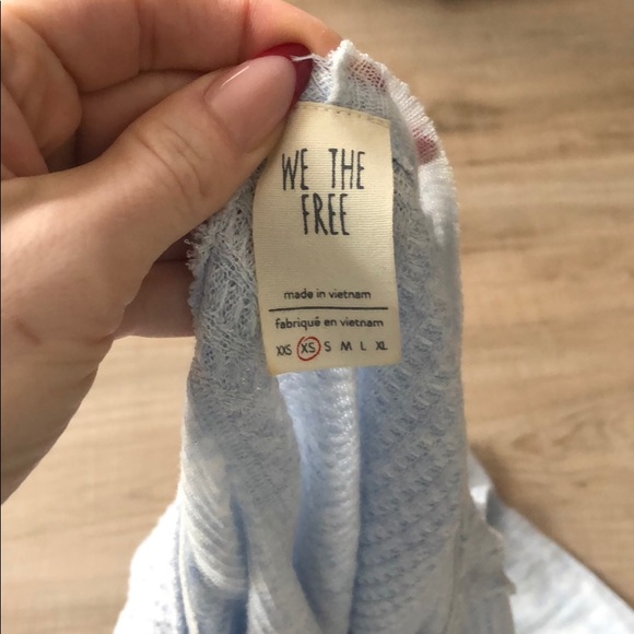 Free People Light Blue Thermal - Picture 2 of 4